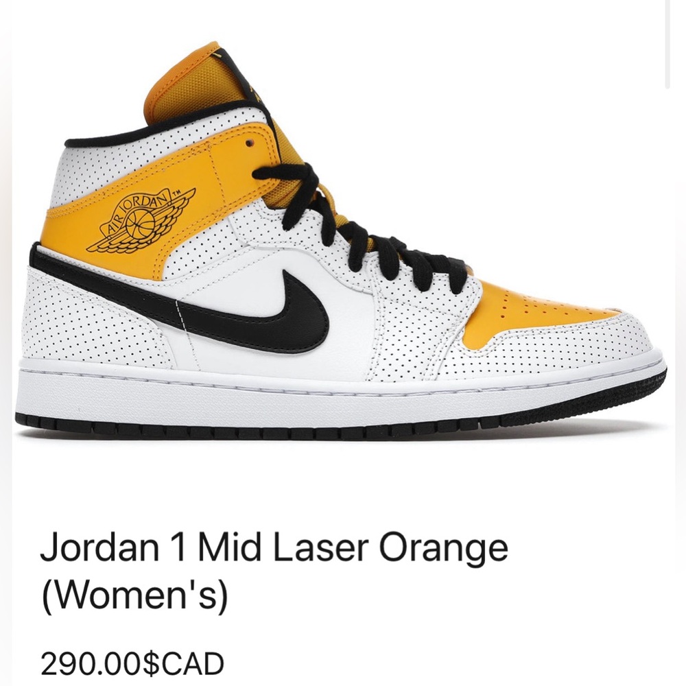 Jordan 1 Mid Laser Orange